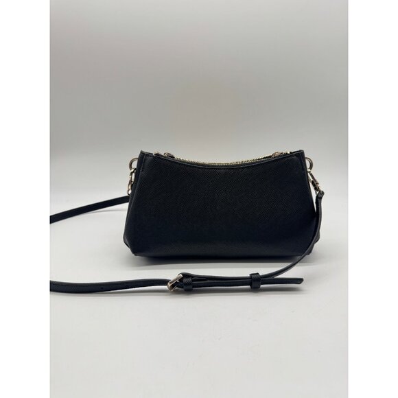 GUESS Noelle triple compartment faux-leather women's small crossbody bag - Black - Picture 11 of 12